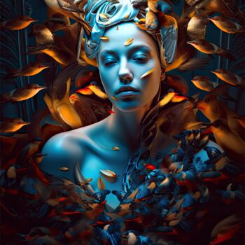 Digital Arts titled "Lost in the eternal…" by Hrmny_25, Original Artwork, AI generated image
