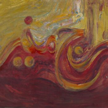 绘画 标题为“Splendid Sun” 由Oriental Empyrean - The Art Gallery, 原创艺术品, 油