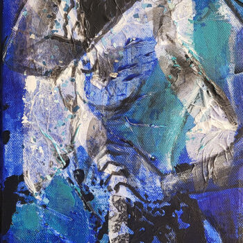 Картина под названием "Serie Nude. Spring.…" - Artem Usá, Подлинное произведение искусства, Акрил Установлен на Деревянная р…