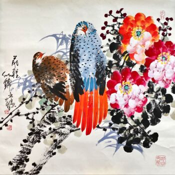「Bright future 前程似锦…」というタイトルの絵画 Dayou Luによって, オリジナルのアートワーク, 顔料