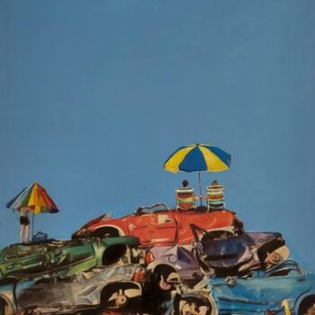Collages titled "Hot Paradox" by Dalibor Vučković, Original Artwork, Acrylic