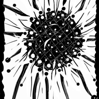 Digital Arts titled "Helianthus." by Taoufiq Benabdellah, Original Artwork, Digital Painting
