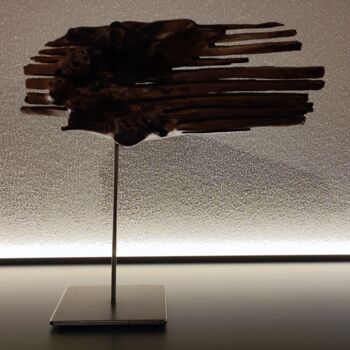 Sculptuur getiteld "LESINA 2" door Ivan Fabani, Origineel Kunstwerk, Hout