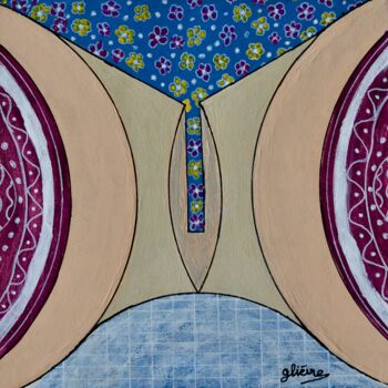 Peinture intitulée "Entrevue N°1" par Georges Lievre, Œuvre d'art originale, Acrylique
