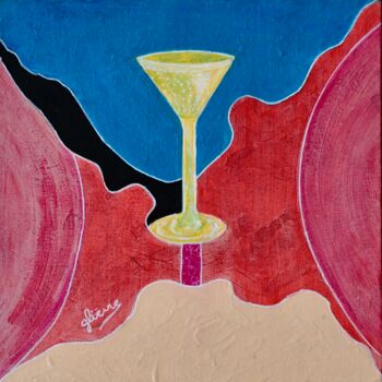 Peinture intitulée "Entrevue N°2" par Georges Lievre, Œuvre d'art originale, Acrylique