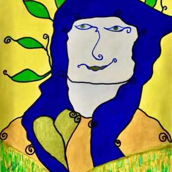 Peinture intitulée "Touaregs" par Georges Lievre, Œuvre d'art originale, Acrylique