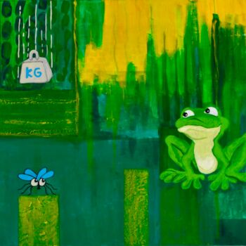 Peinture intitulée "Surprise" par Georges Lievre, Œuvre d'art originale, Acrylique