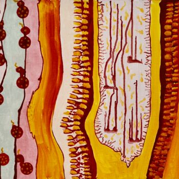 Peinture intitulée "Rachis" par Georges Lievre, Œuvre d'art originale, Acrylique