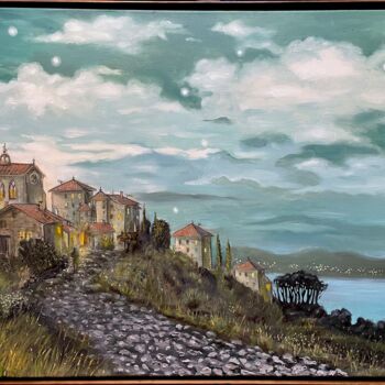 Peinture intitulée "VAR NOCTURNE I" par Robert Inestroza, Œuvre d'art originale, Huile Monté sur Châssis en bois