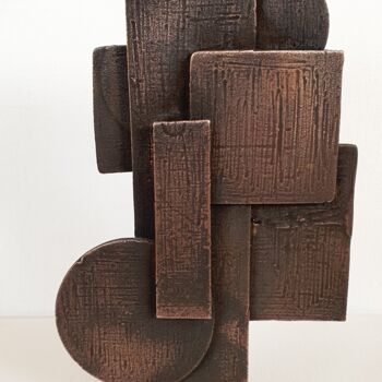 Sculptuur getiteld "MondGeo 2" door Seda Eyuboglu, Origineel Kunstwerk, Bronzen
