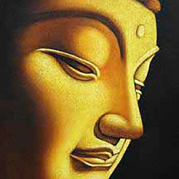 Malerei mit dem Titel "Sublime Gaze" von Aryawansa Kumarasinghe, Original-Kunstwerk, Acryl Auf Keilrahmen aus Holz montiert