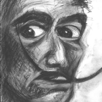 Rysunek zatytułowany „"Dali"” autorstwa Don David Young (dondavid), Oryginalna praca, Conté