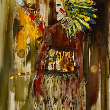 Peinture intitulée "L'Americain" par Georges Lievre, Œuvre d'art originale, Acrylique