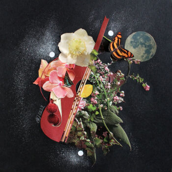 Collages intitulée "Symphonie universel…" par Ghislaine Gabet, Œuvre d'art originale, Collages