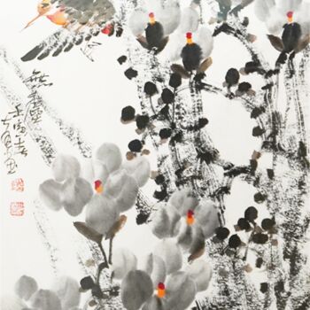 Painting titled "No dust world 无尘 （N…" by Dayou Lu, Original Artwork, Pigments