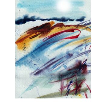 「Zimní krajina」というタイトルの絵画 Dalibor Dubovýによって, オリジナルのアートワーク, 2Dデジタルワーク