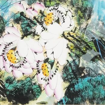 제목이 "Rhythm of the Lotus…"인 미술작품 Dayou Lu로, 원작, 안료