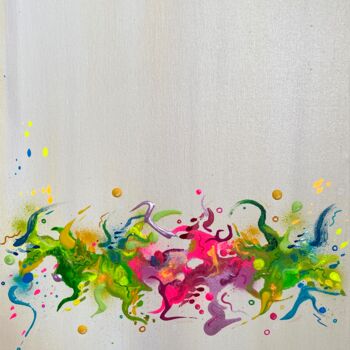 Ζωγραφική με τίτλο "happy little painti…" από Mike Wagener, Αυθεντικά έργα τέχνης, Ακρυλικό