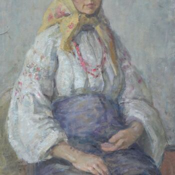 "Grandma Native" başlıklı Tablo Serhii tarafından, Orijinal sanat, Petrol