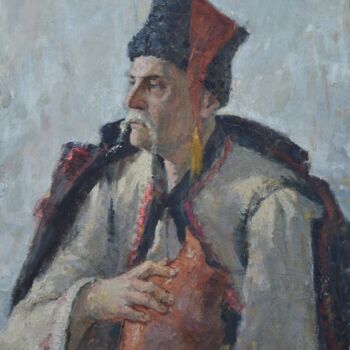 "Old Cossack" başlıklı Tablo Serhii tarafından, Orijinal sanat, Petrol