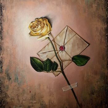 Painting titled "Confidential" by Svetoslav Stoyanov, Original Artwork, Oil