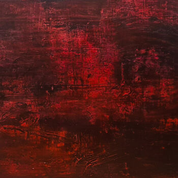 「Abstract 7」というタイトルの絵画 Ruggeriによって, オリジナルのアートワーク, アクリル ウッドストレッチャーフレームにマウント