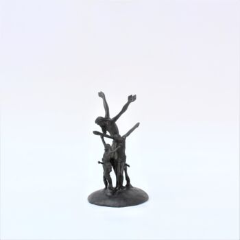 Sculpture titled "Chorégraphie (332)" by Didier Fournier, Original Artwork, Bronze