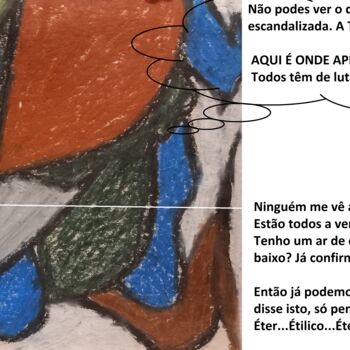 Tekening getiteld "As Máscaras de Vénus" door Sónia Marcos, Origineel Kunstwerk, Pastel