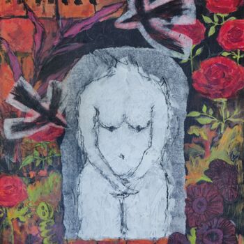 Painting titled "Time Capsule" by Elga Zefirova, Original Artwork, Acrylic