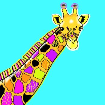 "Giraffe" başlıklı Dijital Sanat Pelin Gürses tarafından, Orijinal sanat, 2D Dijital Çalışma