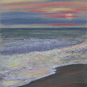 Рисунок под названием "Sea №10(Pastel)" - Elena Petrova, Подлинное произведение искусства, Пастель