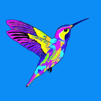 "Hummingbird" başlıklı Dijital Sanat Pelin Gürses tarafından, Orijinal sanat, 2D Dijital Çalışma