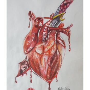 Malerei mit dem Titel "The Heart of Life" von Oriental Empyrean - The Art Gallery, Original-Kunstwerk, Bleistift