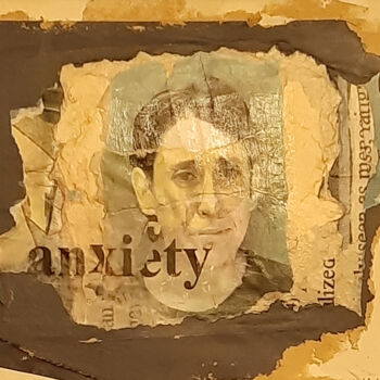 Malerei mit dem Titel "Alphabet 7" von Hillel, Original-Kunstwerk, Acryl Auf Holzplatte montiert