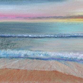 Рисунок под названием "Sea №12(Pastel)" - Elena Petrova, Подлинное произведение искусства, Пастель