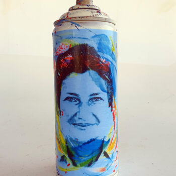 Sculpture titled "PyB Bombe Simone VE…" by Pyb, Original Artwork, Collages
