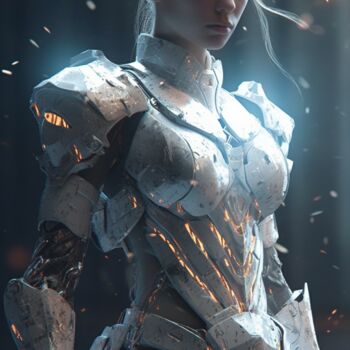 Digital Arts titled "sci-Fi female Warri…" by C.Moonheart, Original Artwork, AI generated image