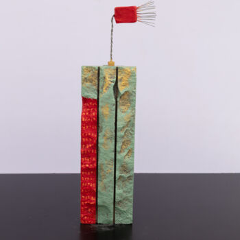 Escultura titulada "THE WIND BLOWS, THE…" por Bin Xu, Obra de arte original, Arcilla