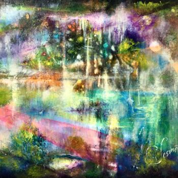 Peinture intitulée "Ireel" par Catherine Lesueur (C.Lesueur), Œuvre d'art originale, Acrylique