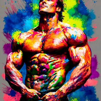 Digital Arts titled "The Legend - Mike O…" by Anthony Charles, Original Artwork, Digital Painting