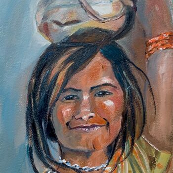Peinture intitulée "Cántaro" par Mónica Caruncho Fontela, Œuvre d'art originale, Huile