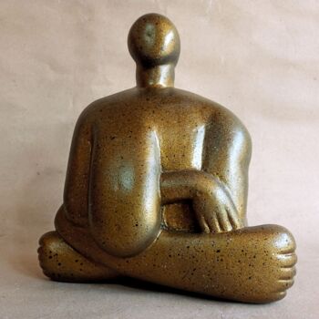 Rzeźba zatytułowany „Sculpture 'Mrs. Mar…” autorstwa Cister Silva, Oryginalna praca, Beton komórkowy