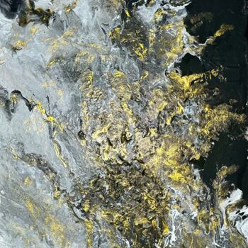 Peinture intitulée "Golden Nebula" par Elisa Cook Benbassat Bassat, Œuvre d'art originale, Acrylique