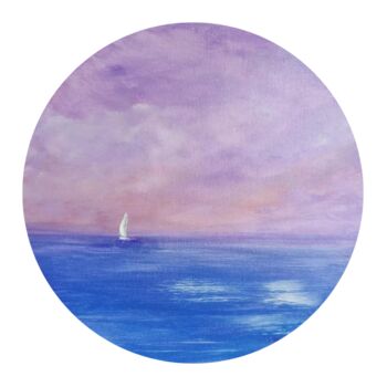Pintura intitulada "Lilac mist over the…" por Iryna Stukanova, Obras de arte originais, Acrílico