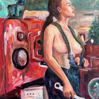 「Life abounds」というタイトルの絵画 Kateryna Krivchachによって, オリジナルのアートワーク, オイル