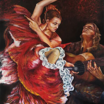 제목이 ""The Spanish spirit…"인 미술작품 Kostadin Hristov로, 원작, 기름