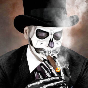 Photography titled "El Catrin smoking t…" by R&N Photography, Original Artwork, Digital Photography