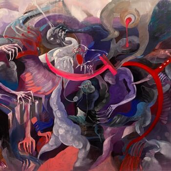 Painting titled "Sound of angels" by Loi Duc (DucloiArt), Original Artwork, Oil