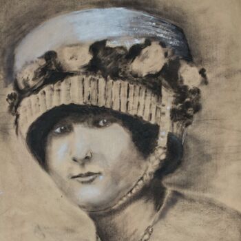 Peinture intitulée "HUILE SUR PAPIER KR…" par Jocelyne Cornet, Œuvre d'art originale, Huile