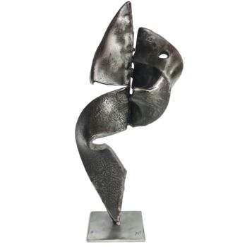Skulptur mit dem Titel "SIGLE" von Jean-Marc Martinez, Original-Kunstwerk, Metalle